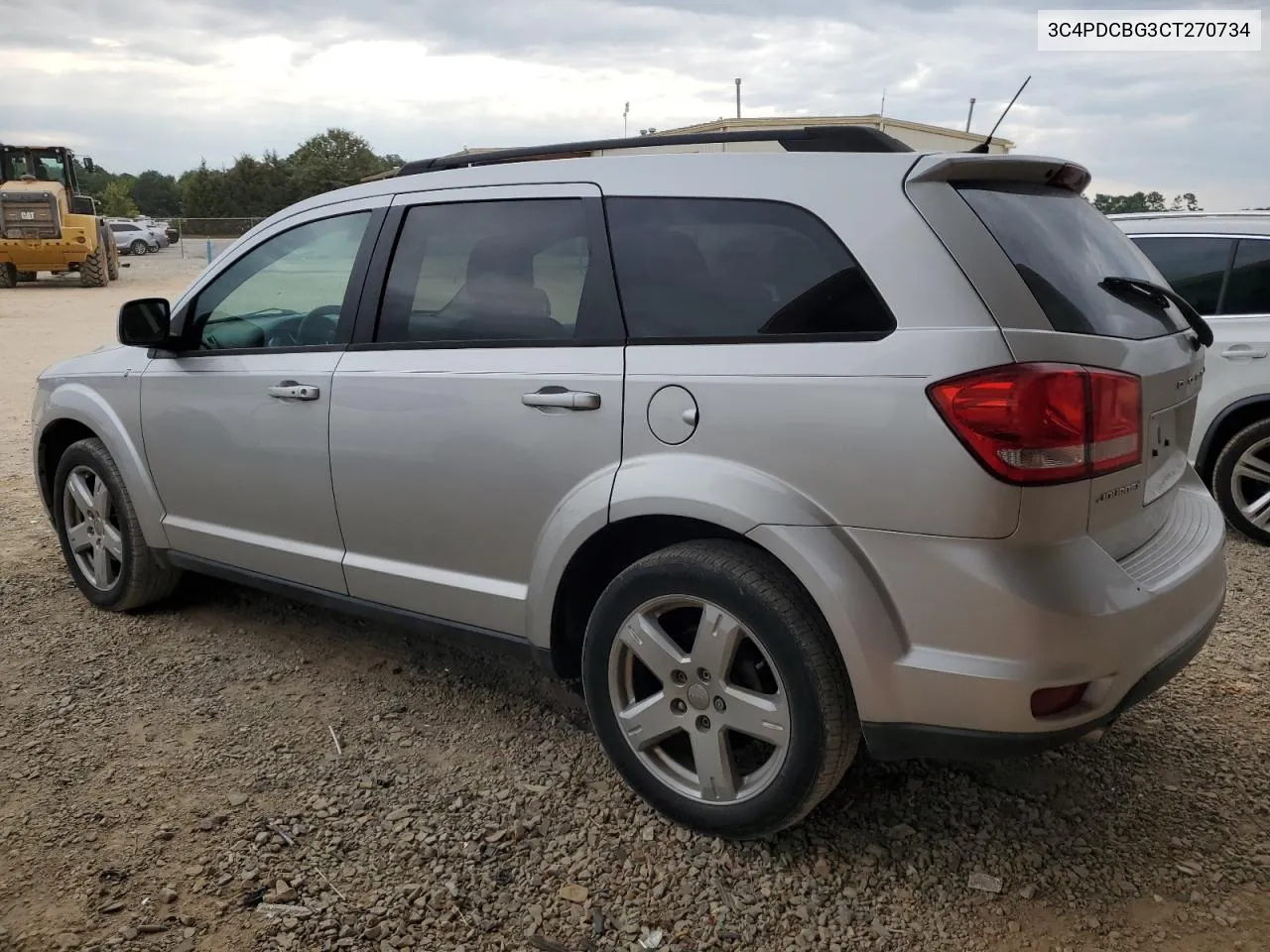 2012 Dodge Journey Sxt VIN: 3C4PDCBG3CT270734 Lot: 66784114