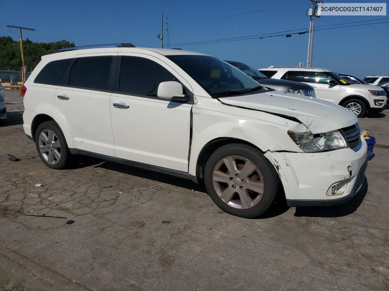 2012 Dodge Journey Crew VIN: 3C4PDCDG2CT147407 Lot: 67056384