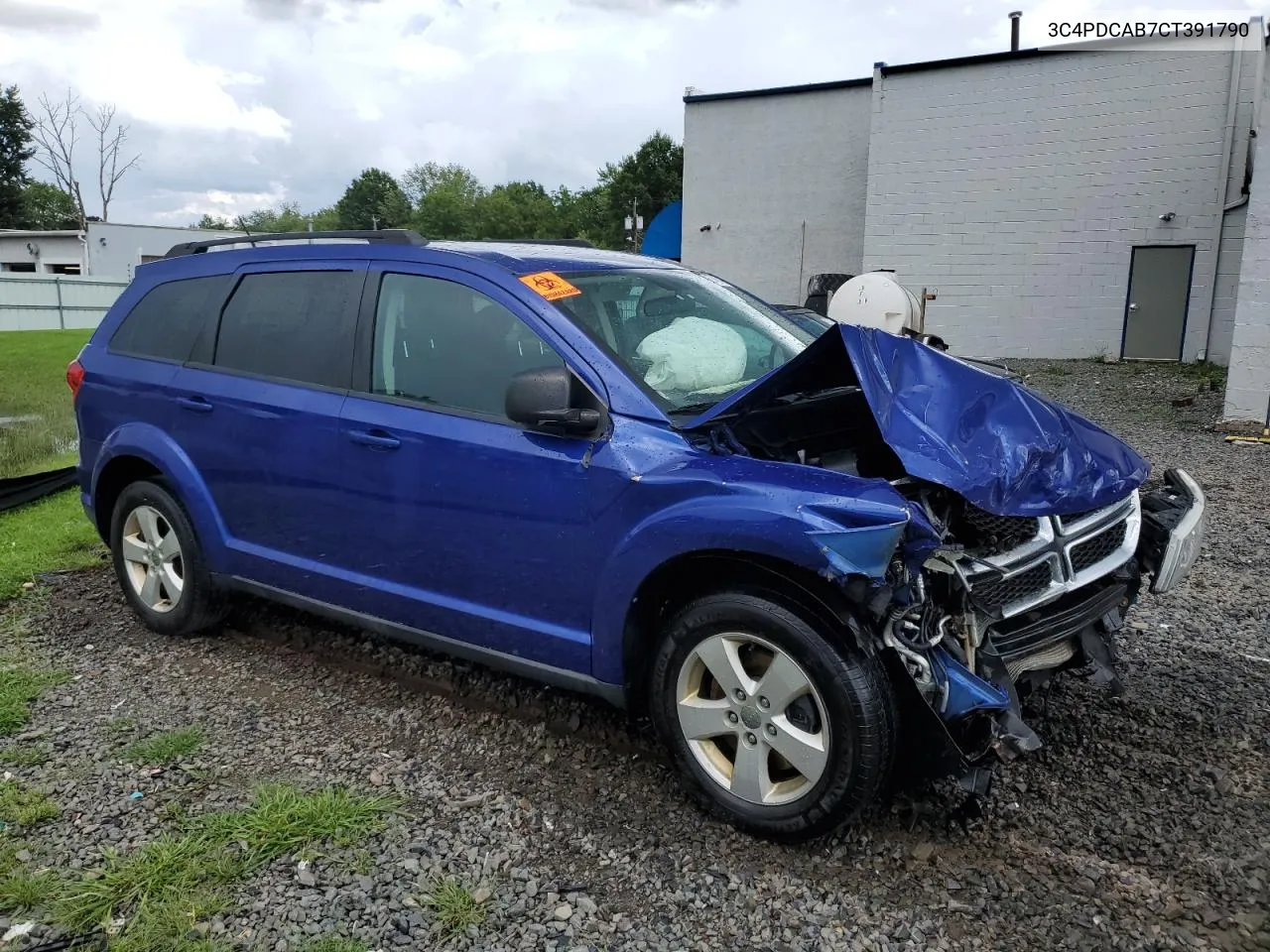 2012 Dodge Journey Se VIN: 3C4PDCAB7CT391790 Lot: 67490434