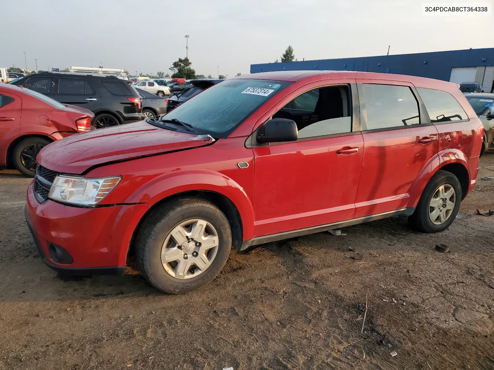 2012 Dodge Journey Se VIN: 3C4PDCAB8CT364338 Lot: 67537314