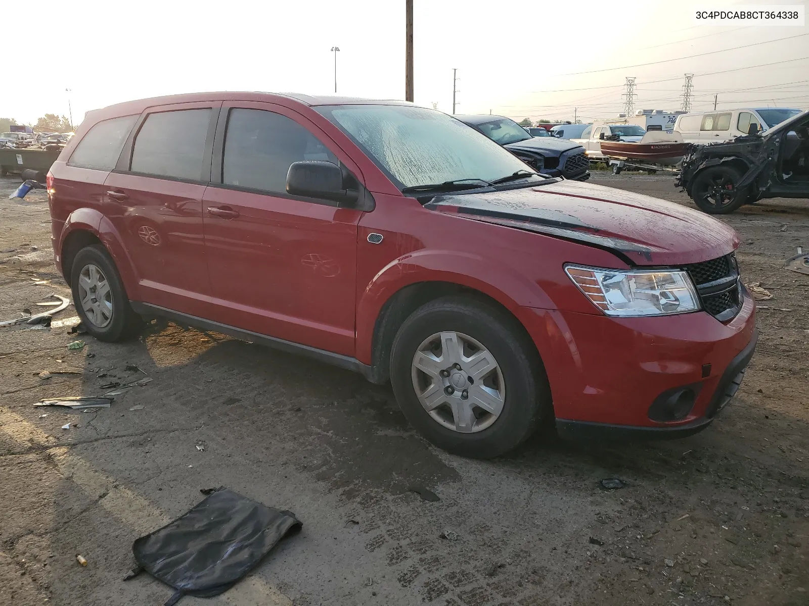 2012 Dodge Journey Se VIN: 3C4PDCAB8CT364338 Lot: 67537314