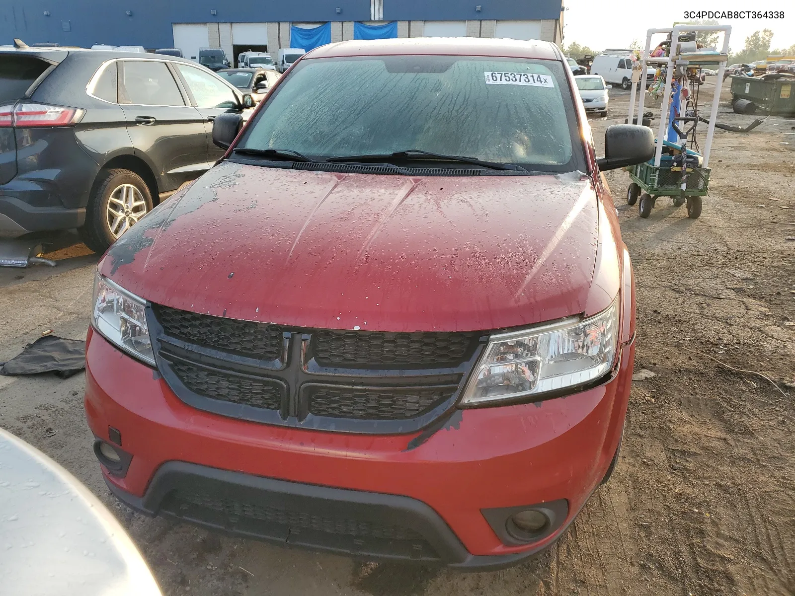 2012 Dodge Journey Se VIN: 3C4PDCAB8CT364338 Lot: 67537314