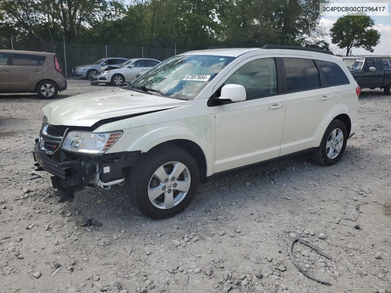 2012 Dodge Journey Sxt VIN: 3C4PDCBG0CT296417 Lot: 67887684