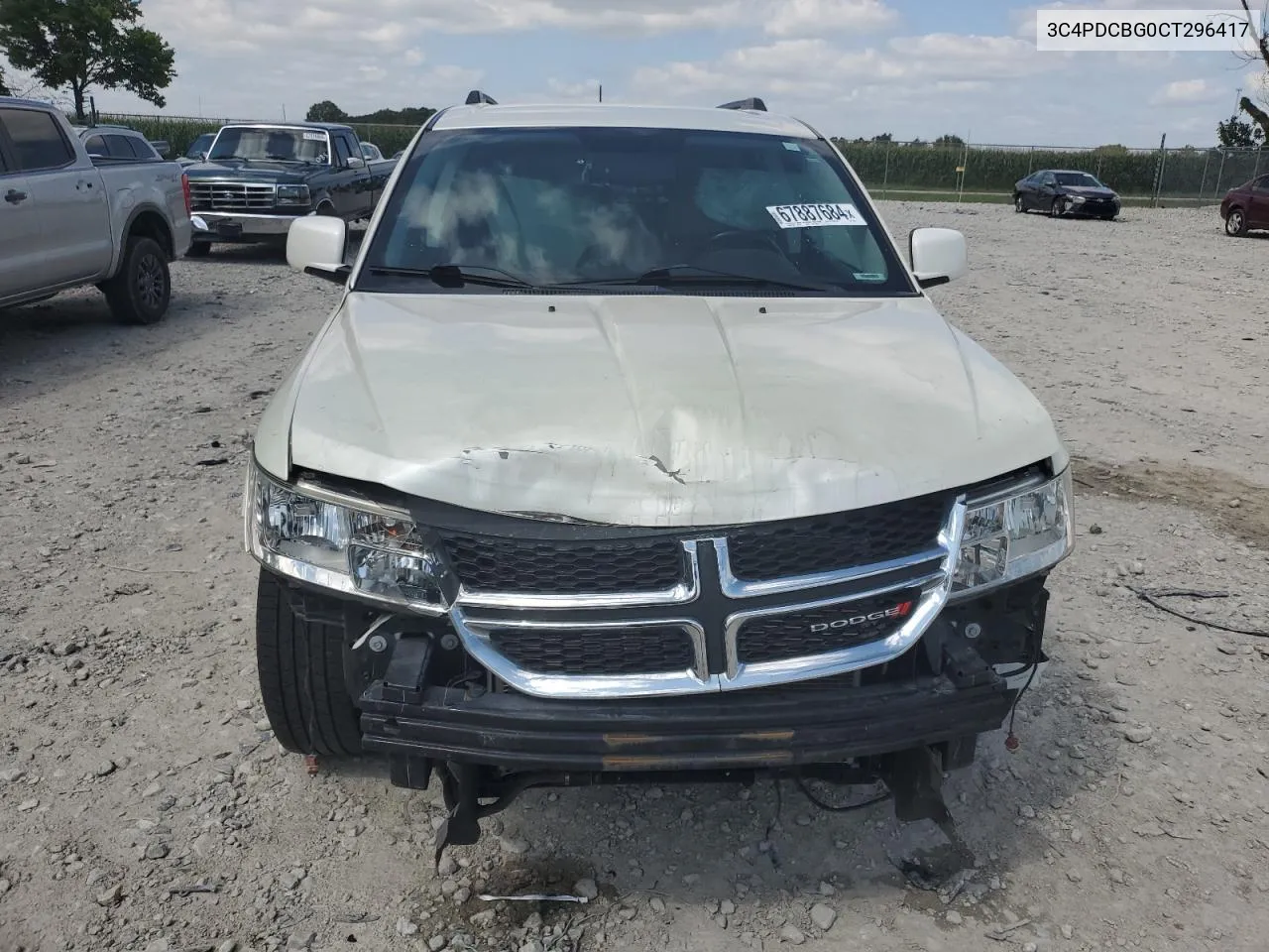 2012 Dodge Journey Sxt VIN: 3C4PDCBG0CT296417 Lot: 67887684