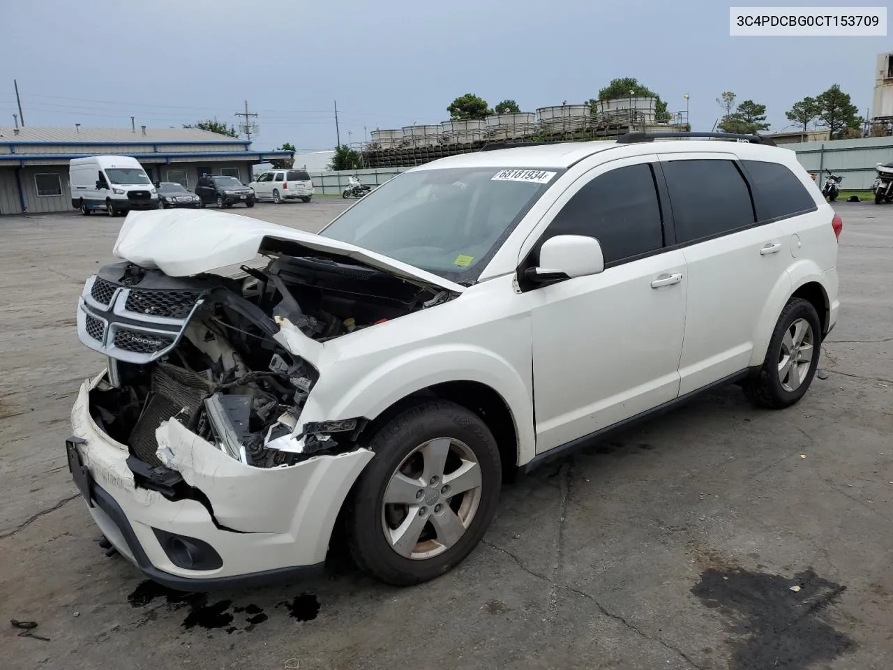 2012 Dodge Journey Sxt VIN: 3C4PDCBG0CT153709 Lot: 68181934