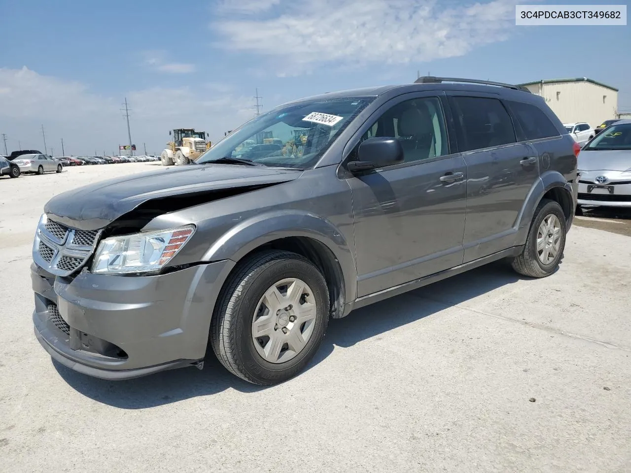 2012 Dodge Journey Se VIN: 3C4PDCAB3CT349682 Lot: 68726634