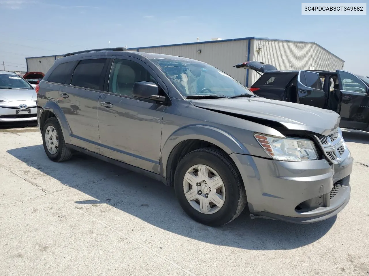 2012 Dodge Journey Se VIN: 3C4PDCAB3CT349682 Lot: 68726634