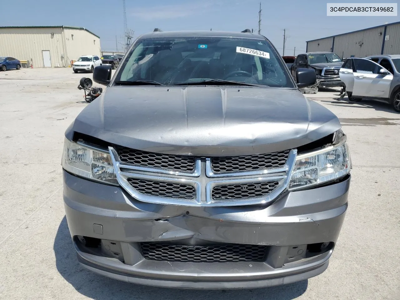 2012 Dodge Journey Se VIN: 3C4PDCAB3CT349682 Lot: 68726634