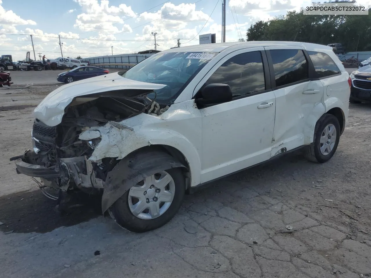 2012 Dodge Journey Se VIN: 3C4PDCAB5CT232072 Lot: 69419164