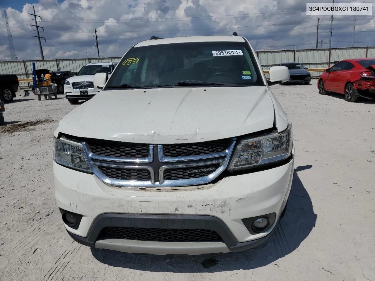 2012 Dodge Journey Sxt VIN: 3C4PDCBGXCT180741 Lot: 69516224