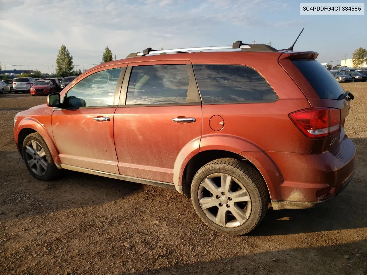 2012 Dodge Journey R/T VIN: 3C4PDDFG4CT334585 Lot: 70061034