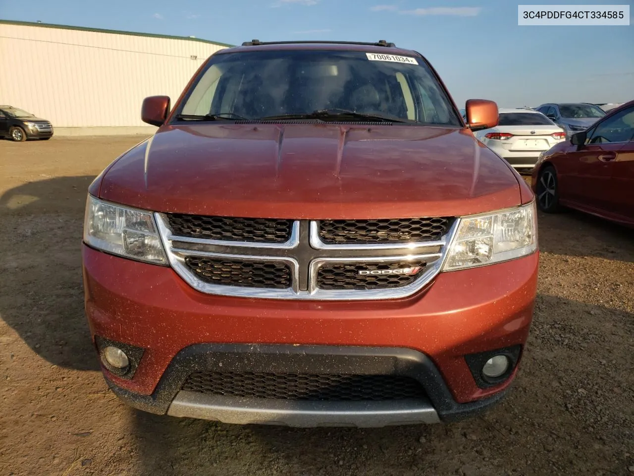 2012 Dodge Journey R/T VIN: 3C4PDDFG4CT334585 Lot: 70061034