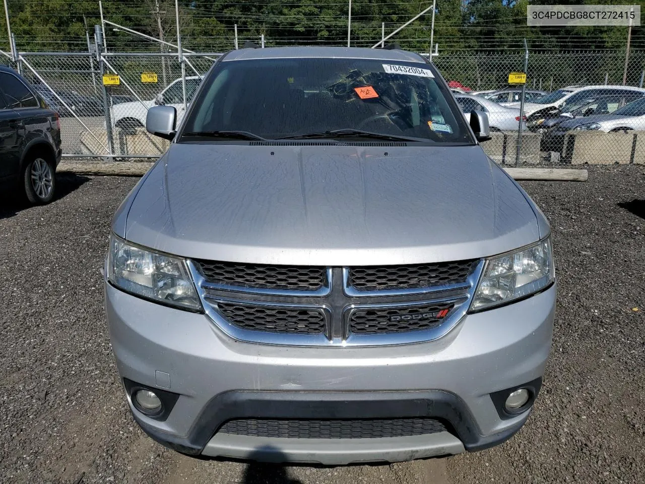 2012 Dodge Journey Sxt VIN: 3C4PDCBG8CT272415 Lot: 70432004