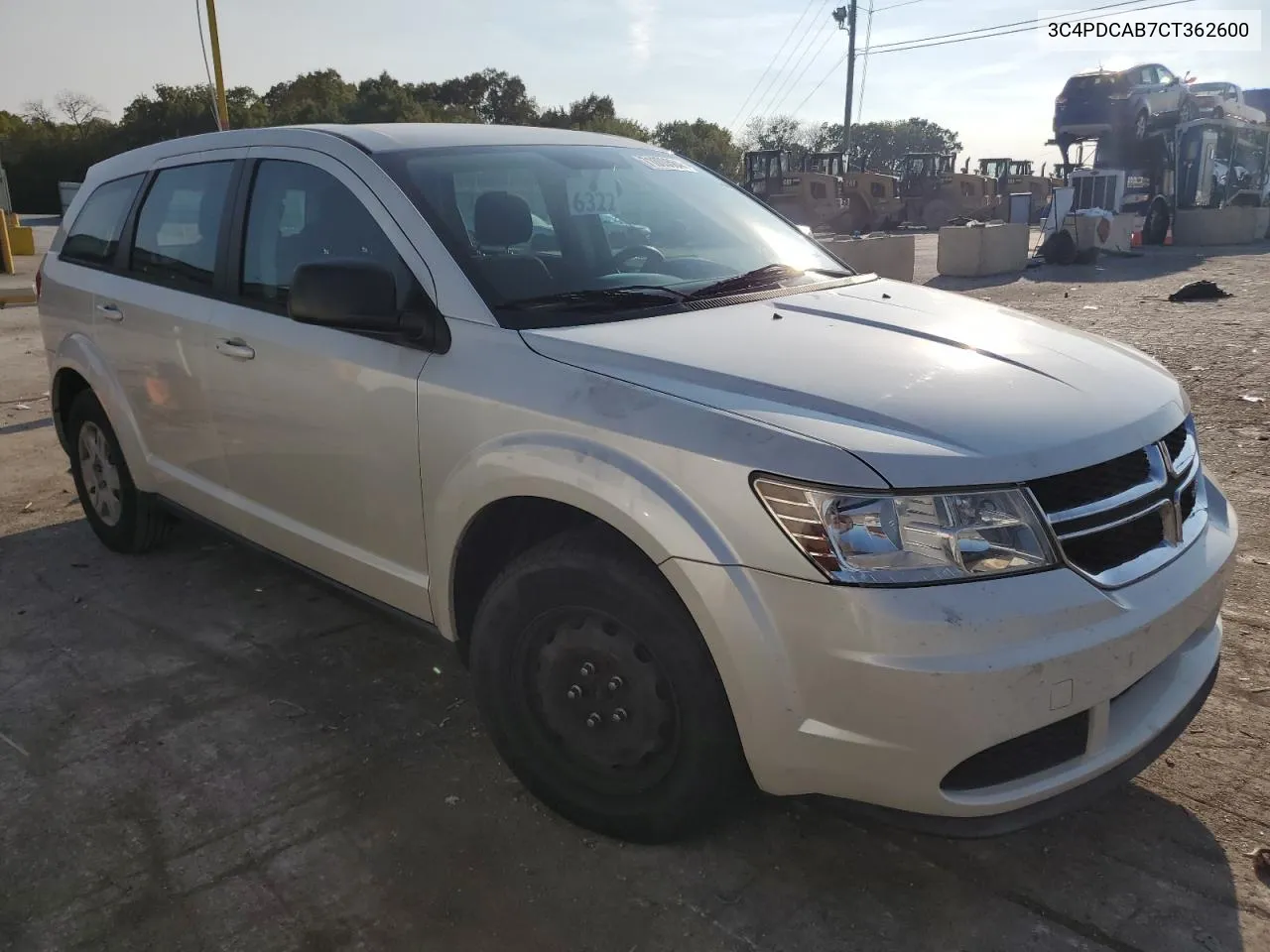 2012 Dodge Journey Se VIN: 3C4PDCAB7CT362600 Lot: 71000664