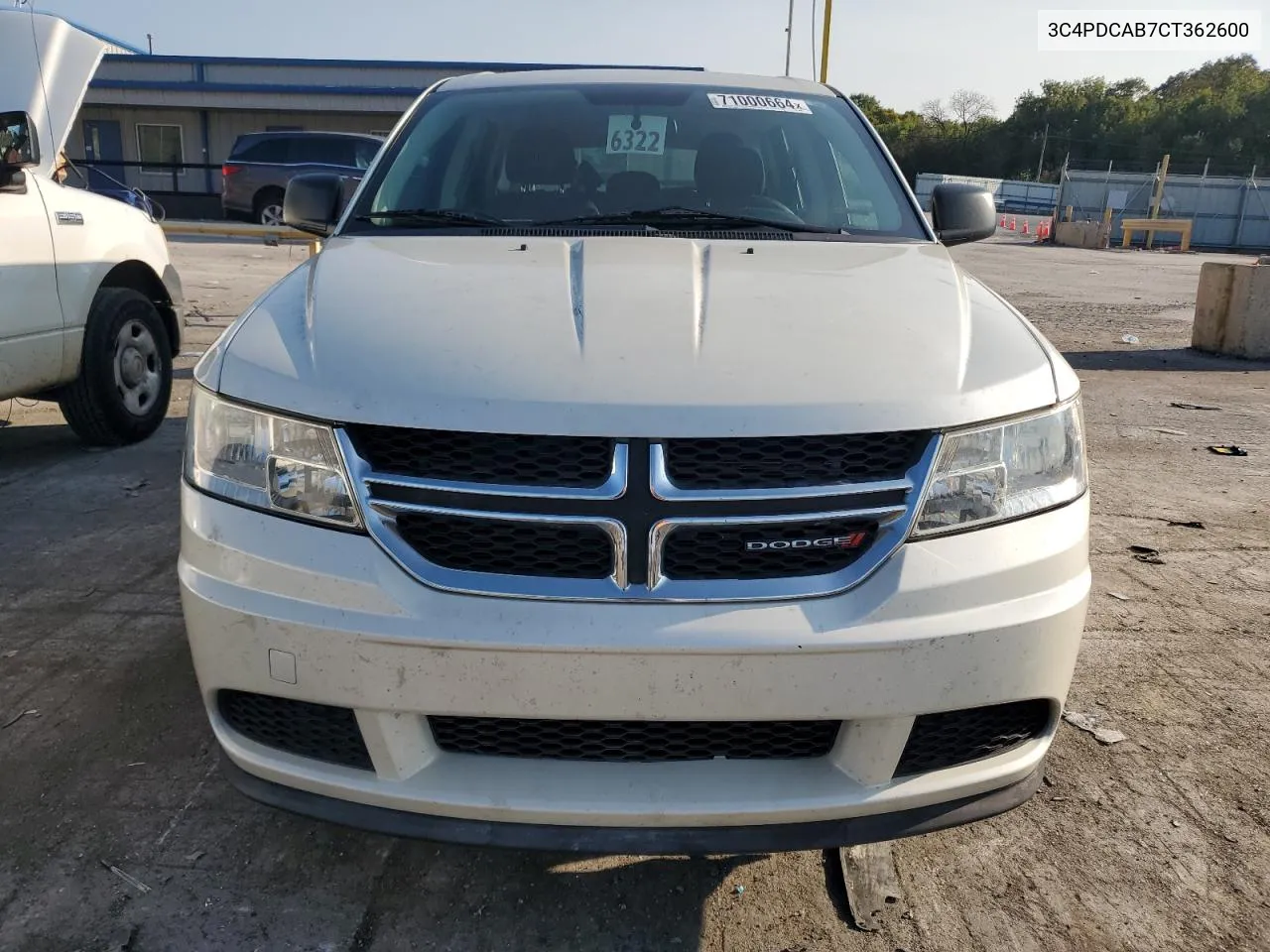 2012 Dodge Journey Se VIN: 3C4PDCAB7CT362600 Lot: 71000664