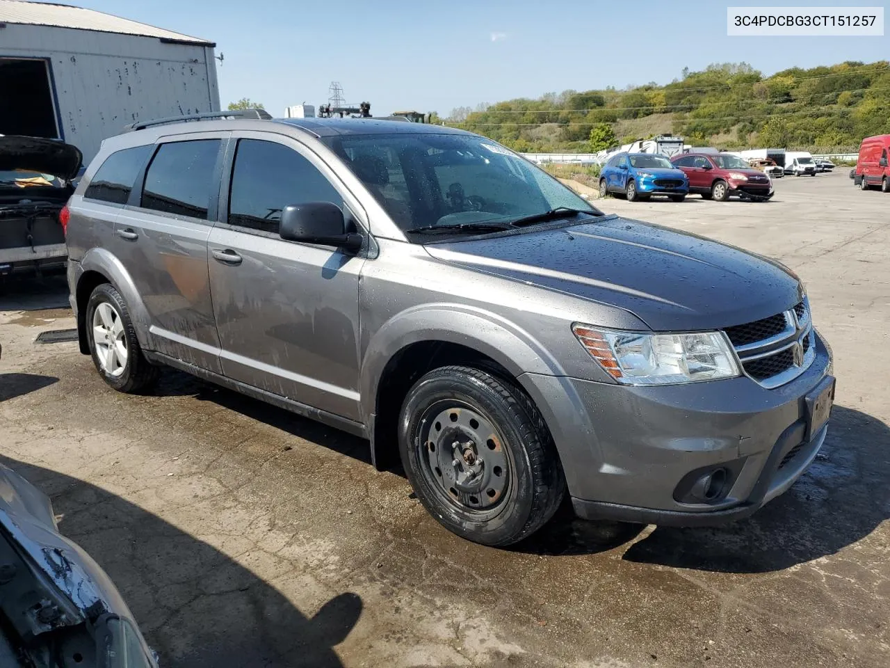 2012 Dodge Journey Sxt VIN: 3C4PDCBG3CT151257 Lot: 71302524