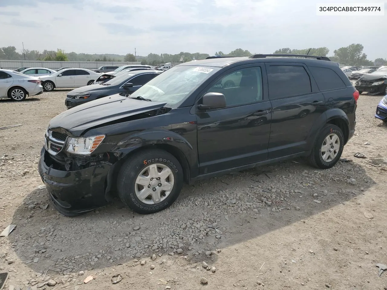 2012 Dodge Journey Se VIN: 3C4PDCAB8CT349774 Lot: 71366554