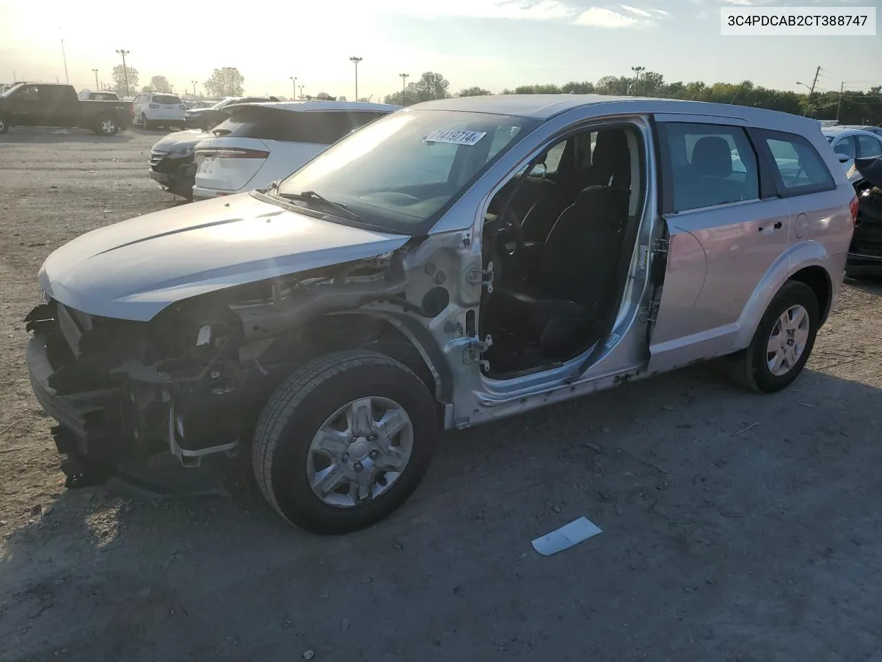 2012 Dodge Journey Se VIN: 3C4PDCAB2CT388747 Lot: 71419714