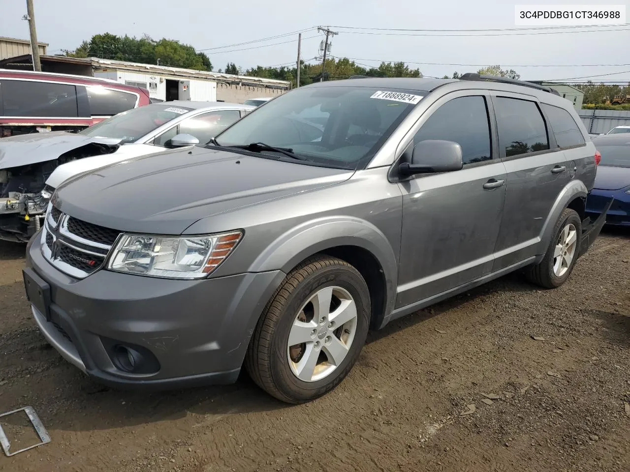 2012 Dodge Journey Sxt VIN: 3C4PDDBG1CT346988 Lot: 71888924