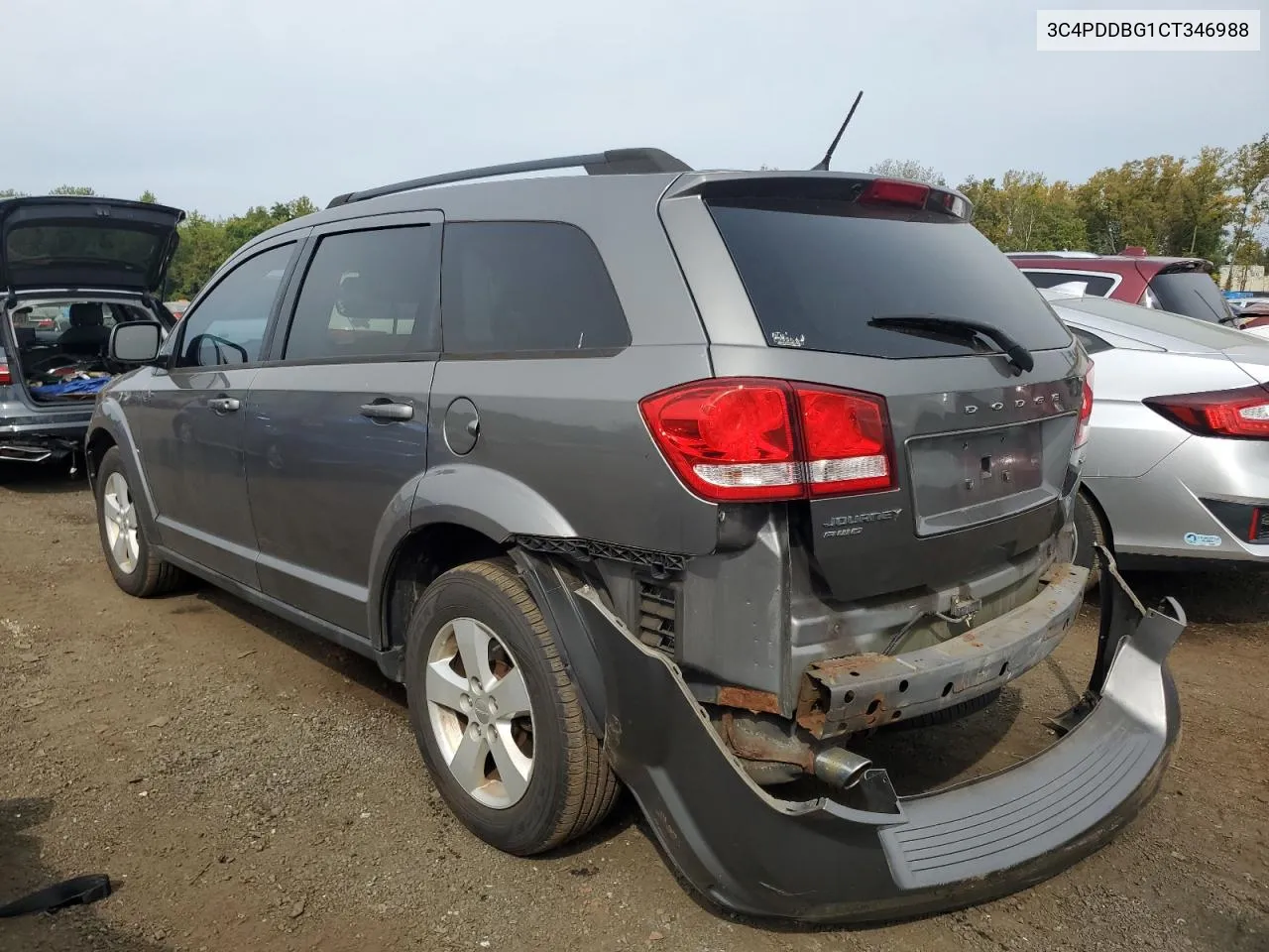 2012 Dodge Journey Sxt VIN: 3C4PDDBG1CT346988 Lot: 71888924