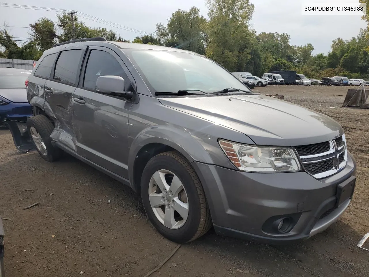 2012 Dodge Journey Sxt VIN: 3C4PDDBG1CT346988 Lot: 71888924