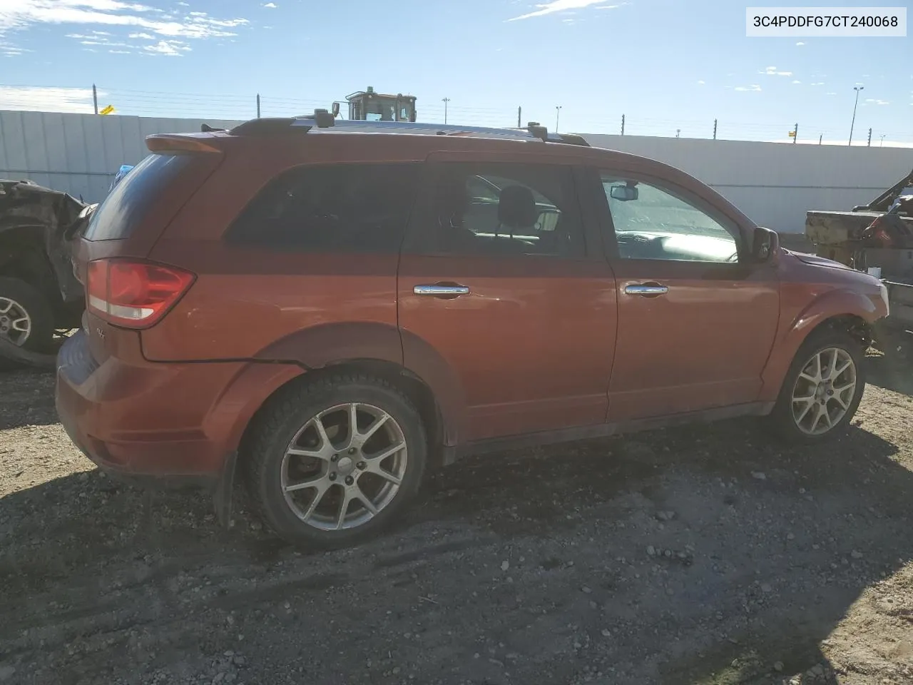 2012 Dodge Journey R/T VIN: 3C4PDDFG7CT240068 Lot: 72006524