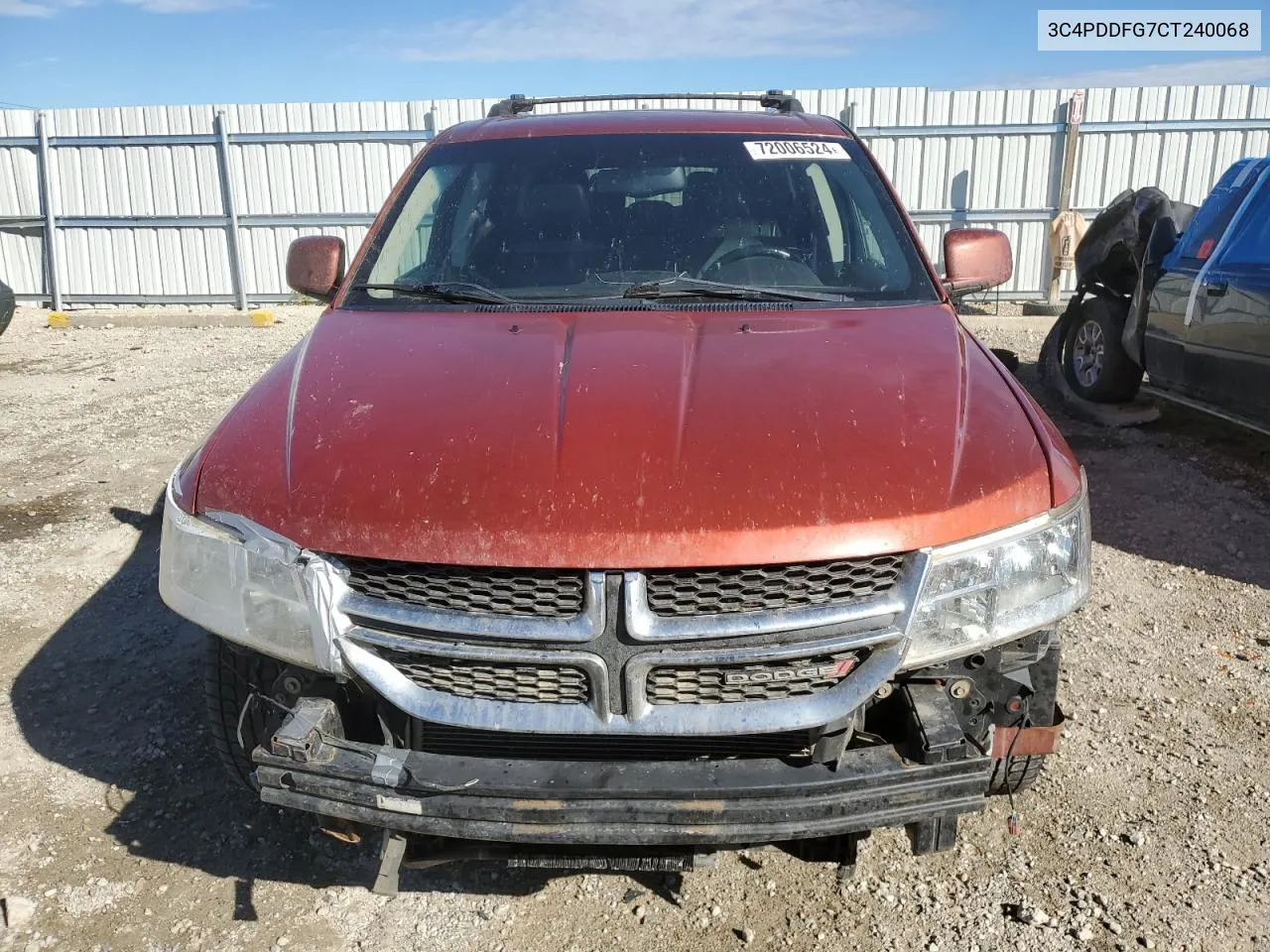 2012 Dodge Journey R/T VIN: 3C4PDDFG7CT240068 Lot: 72006524