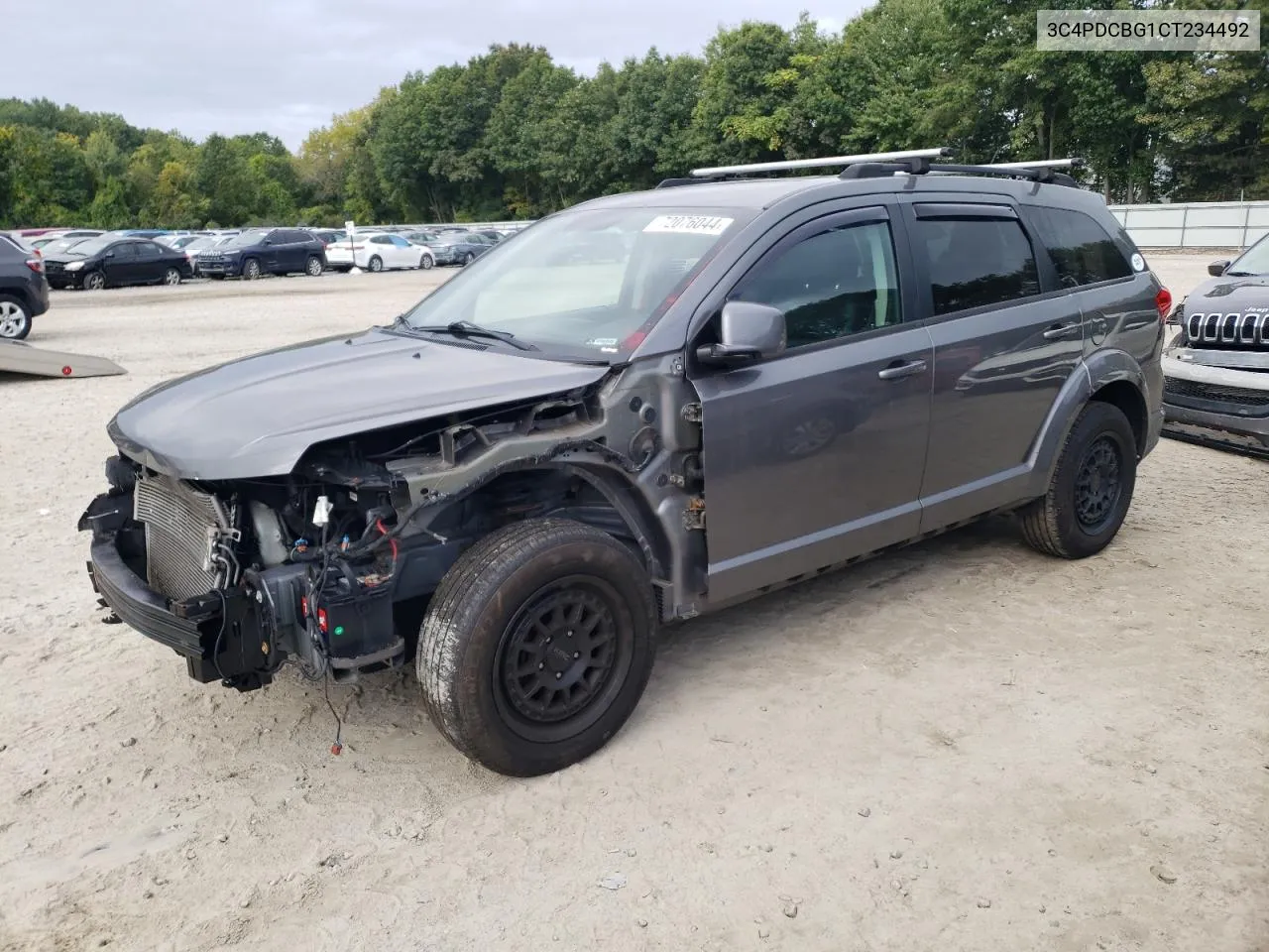 2012 Dodge Journey Sxt VIN: 3C4PDCBG1CT234492 Lot: 72076044