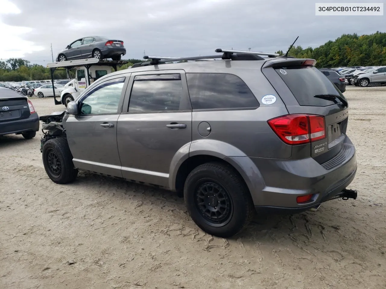 2012 Dodge Journey Sxt VIN: 3C4PDCBG1CT234492 Lot: 72076044