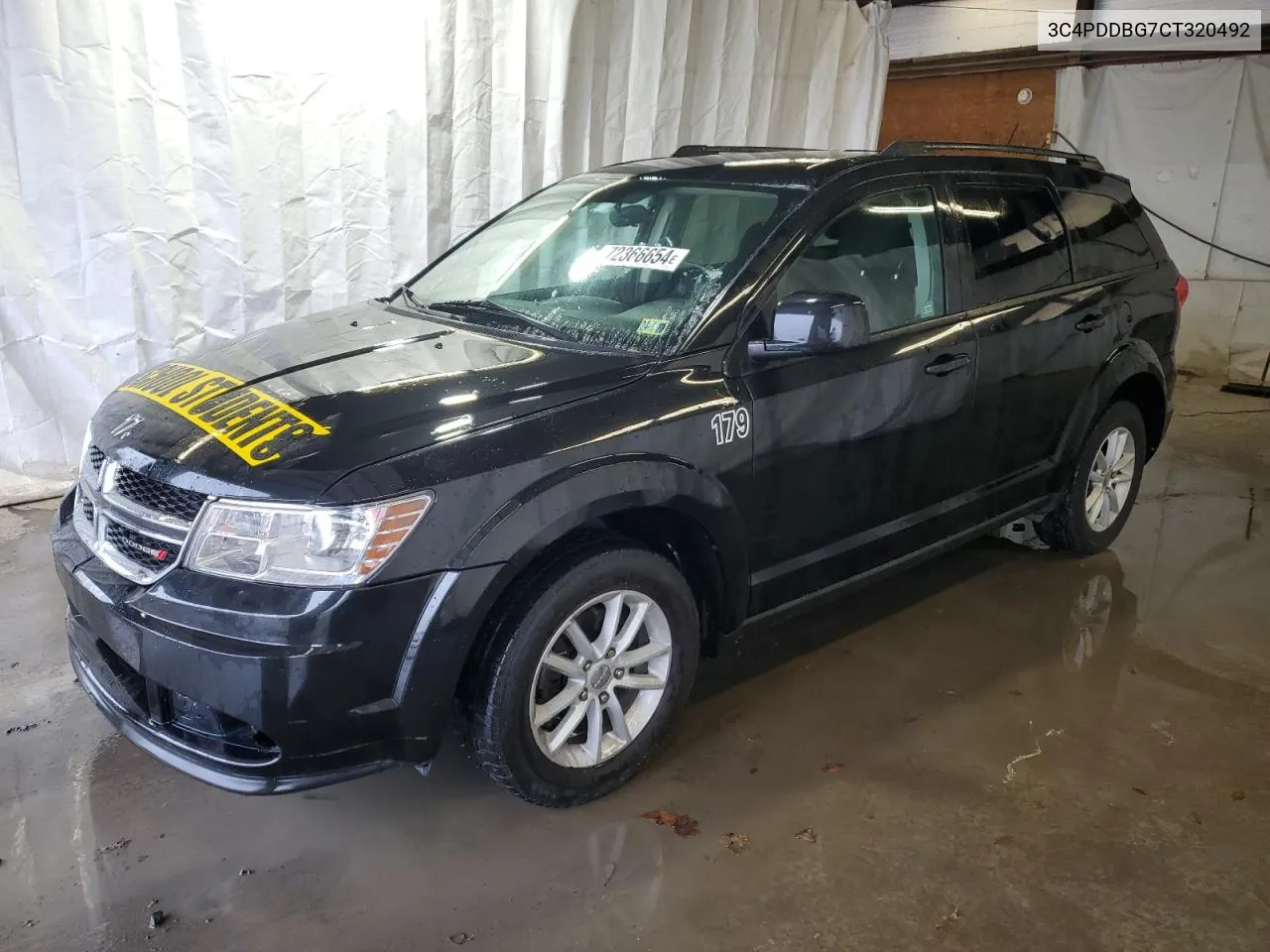 2012 Dodge Journey Sxt VIN: 3C4PDDBG7CT320492 Lot: 72366654