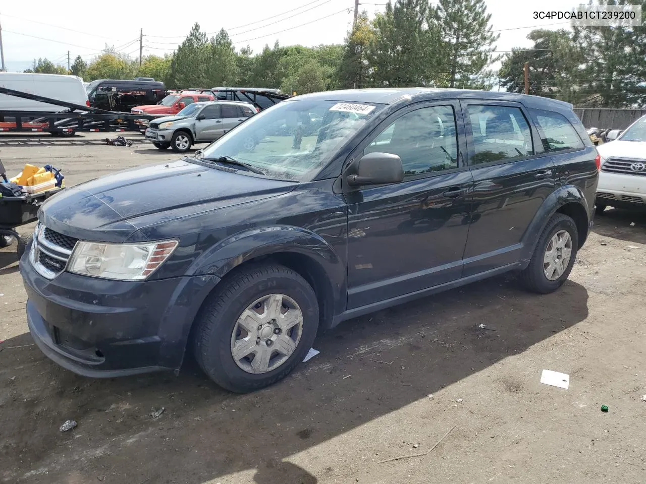 2012 Dodge Journey Se VIN: 3C4PDCAB1CT239200 Lot: 72460464