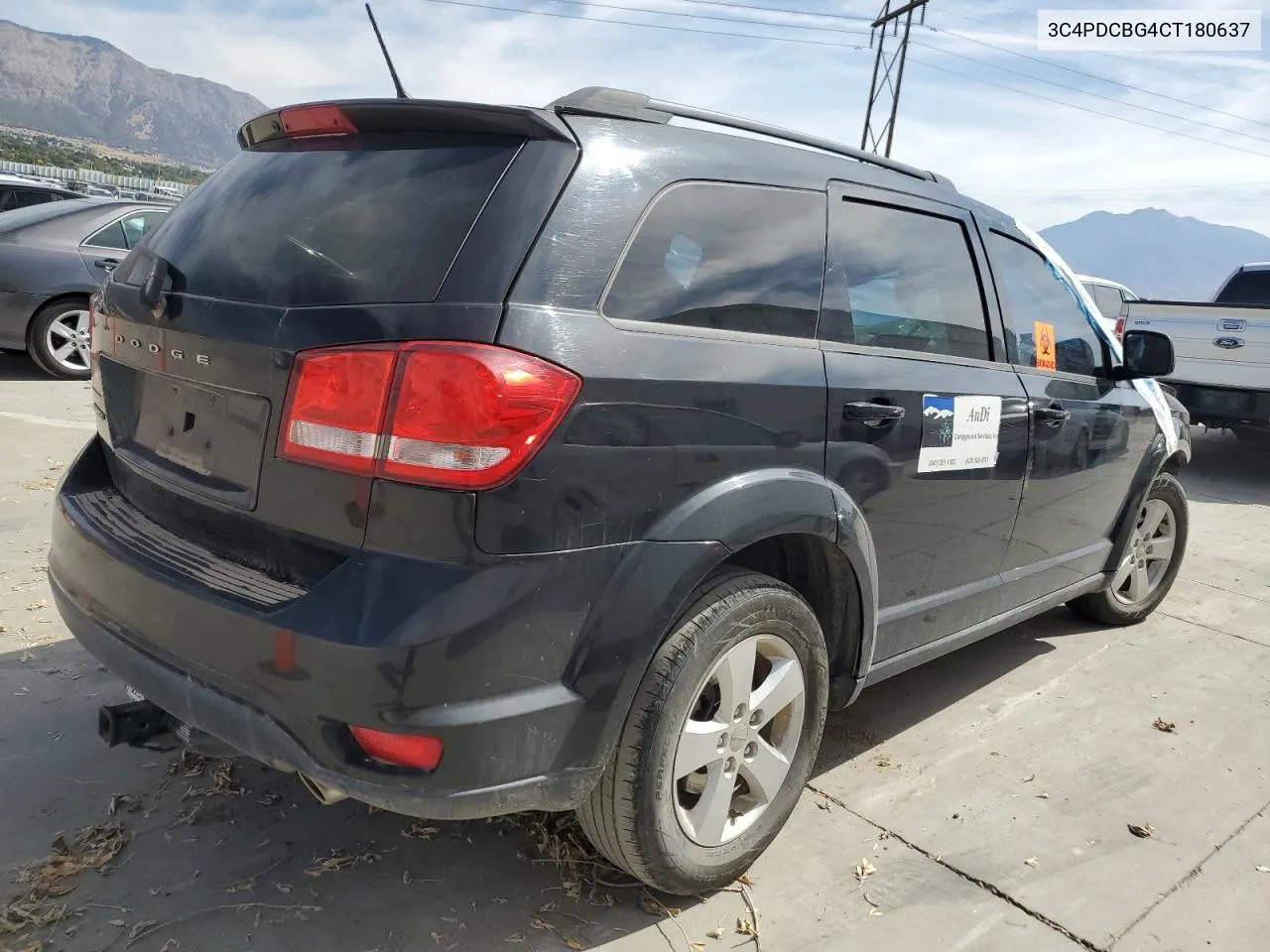 2012 Dodge Journey Sxt VIN: 3C4PDCBG4CT180637 Lot: 72792924