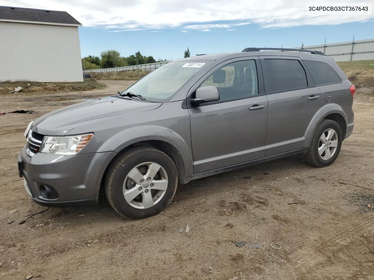 2012 Dodge Journey Sxt VIN: 3C4PDCBG3CT367643 Lot: 73007114