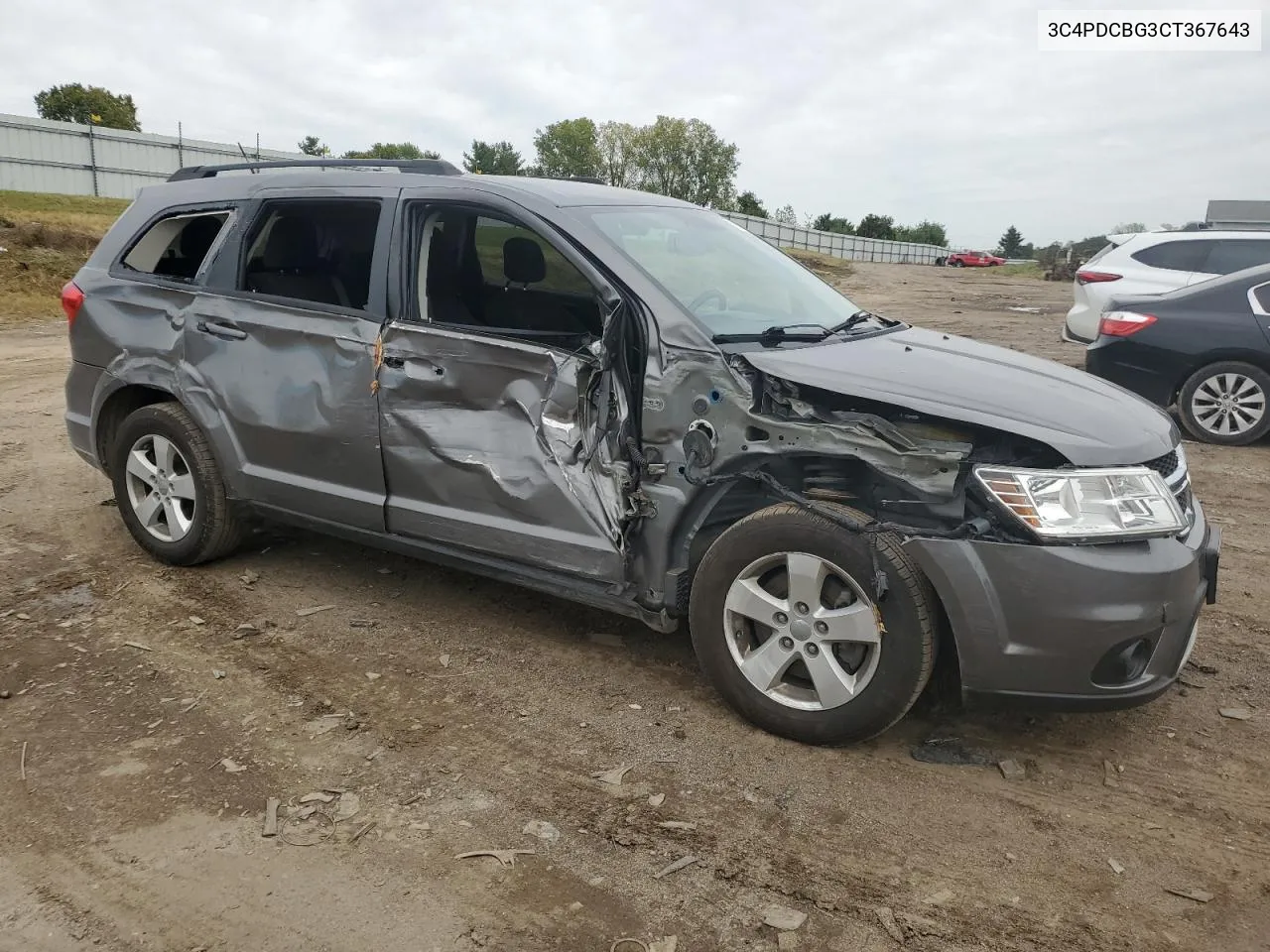 2012 Dodge Journey Sxt VIN: 3C4PDCBG3CT367643 Lot: 73007114