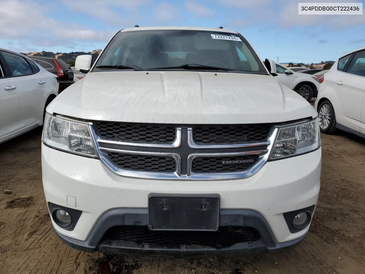 2012 Dodge Journey Sxt VIN: 3C4PDDBG0CT222436 Lot: 73227234