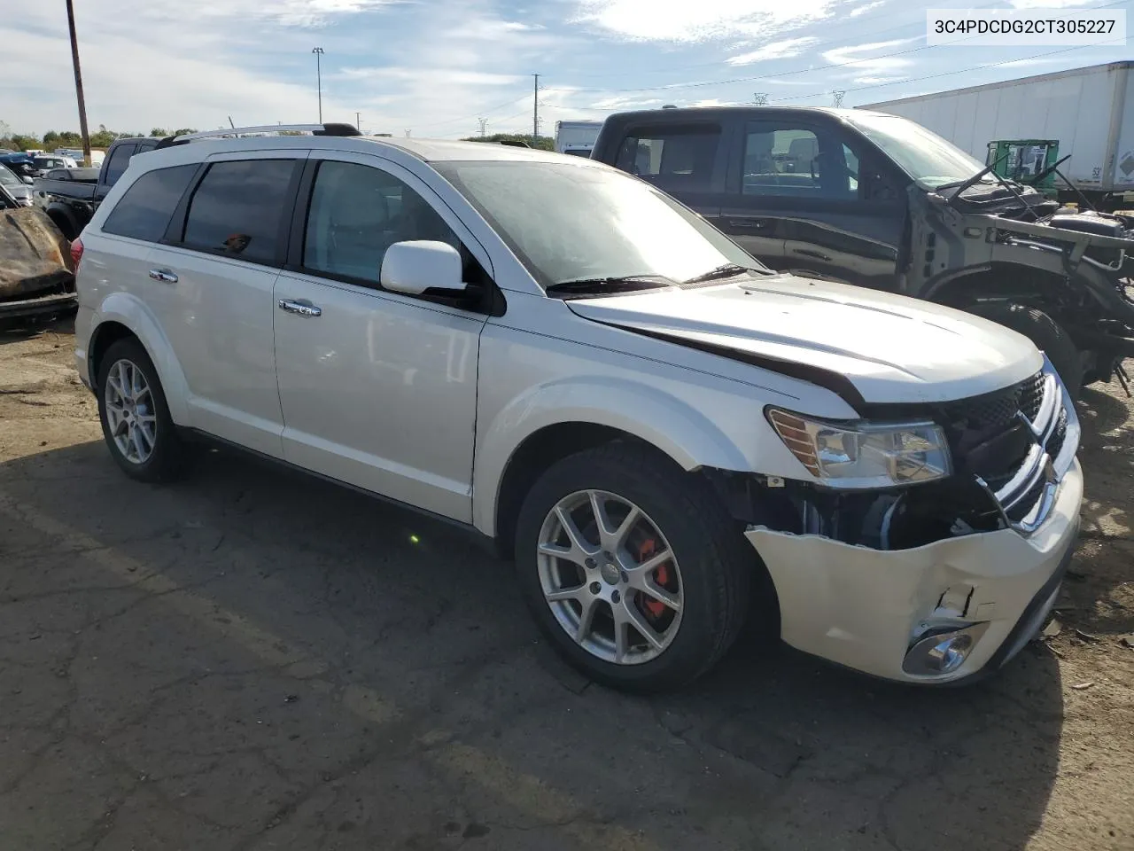 2012 Dodge Journey Crew VIN: 3C4PDCDG2CT305227 Lot: 73331274