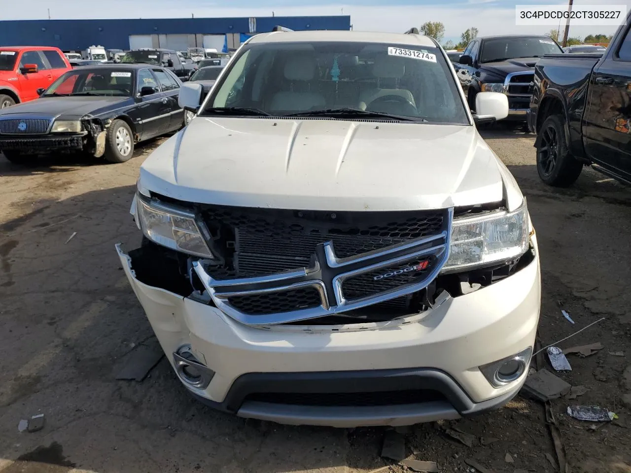 2012 Dodge Journey Crew VIN: 3C4PDCDG2CT305227 Lot: 73331274