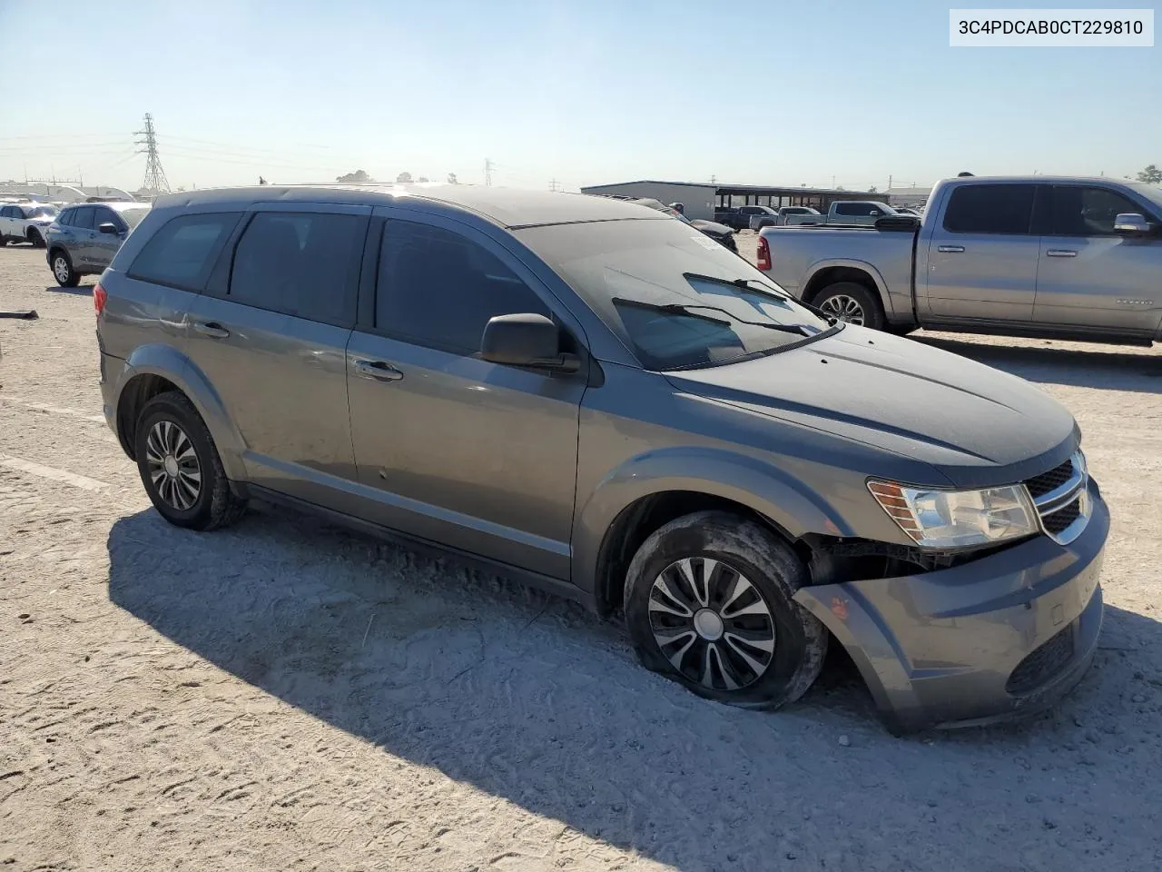 2012 Dodge Journey Se VIN: 3C4PDCAB0CT229810 Lot: 73512544