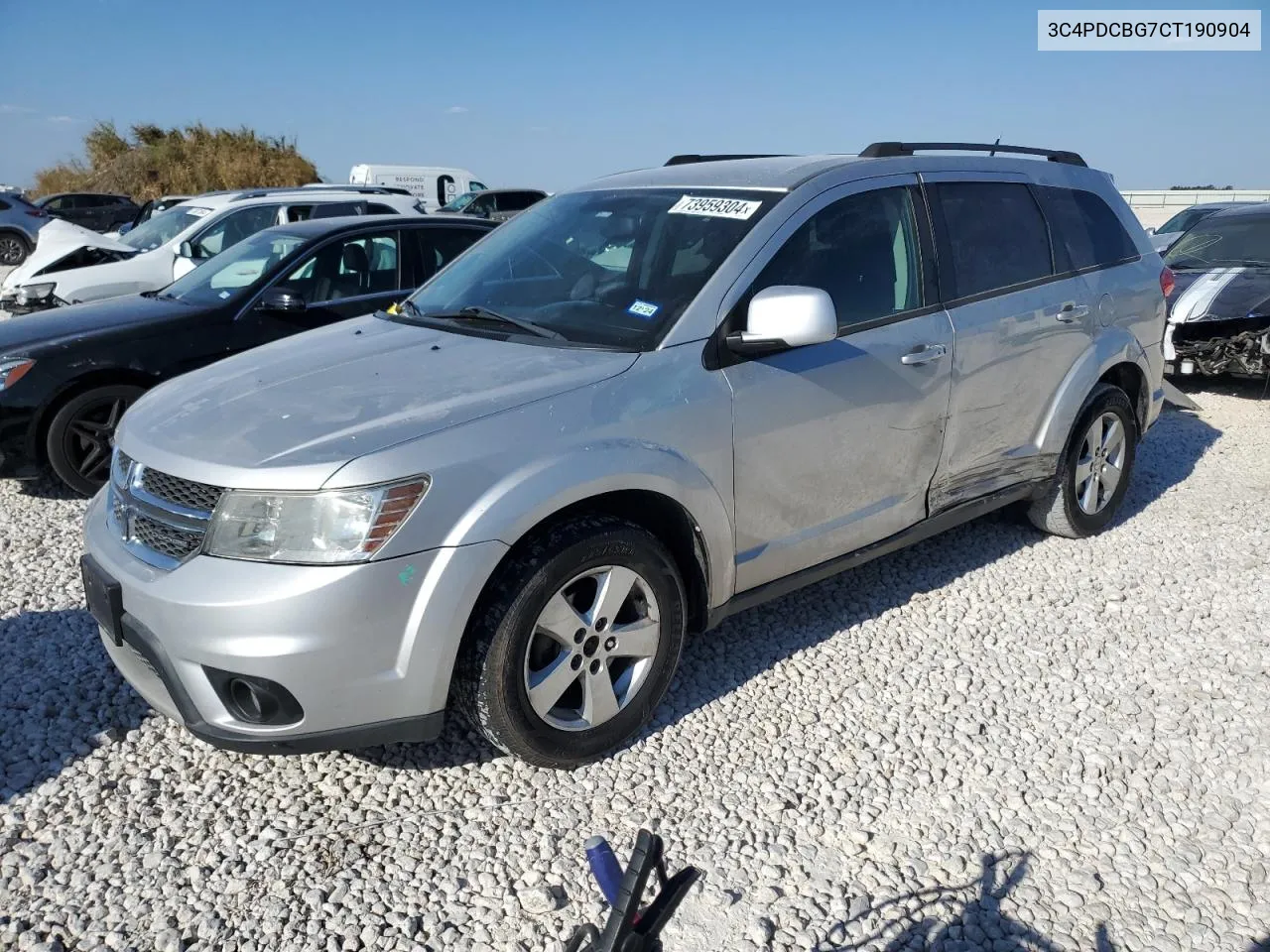 2012 Dodge Journey Sxt VIN: 3C4PDCBG7CT190904 Lot: 73959304