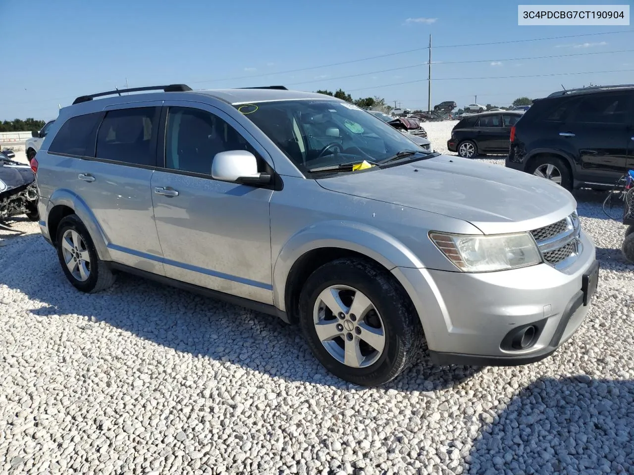 2012 Dodge Journey Sxt VIN: 3C4PDCBG7CT190904 Lot: 73959304