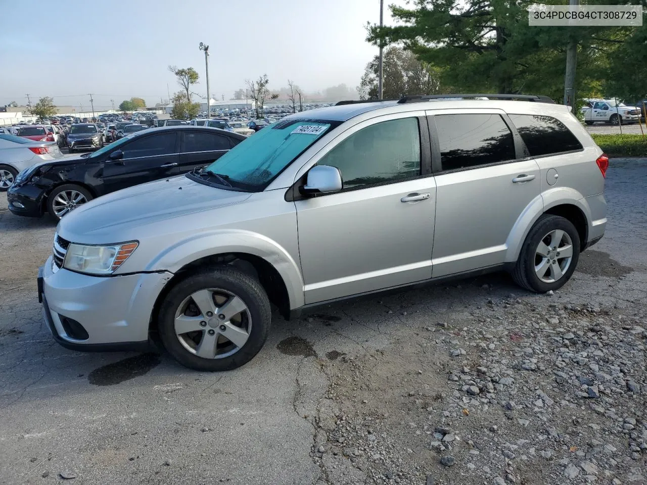 2012 Dodge Journey Sxt VIN: 3C4PDCBG4CT308729 Lot: 74051104