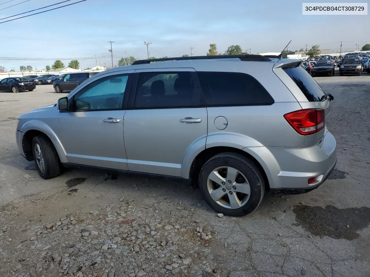 2012 Dodge Journey Sxt VIN: 3C4PDCBG4CT308729 Lot: 74051104