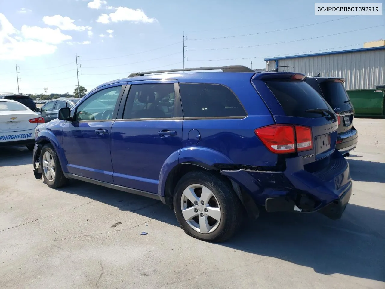 2012 Dodge Journey Sxt VIN: 3C4PDCBB5CT392919 Lot: 74199624