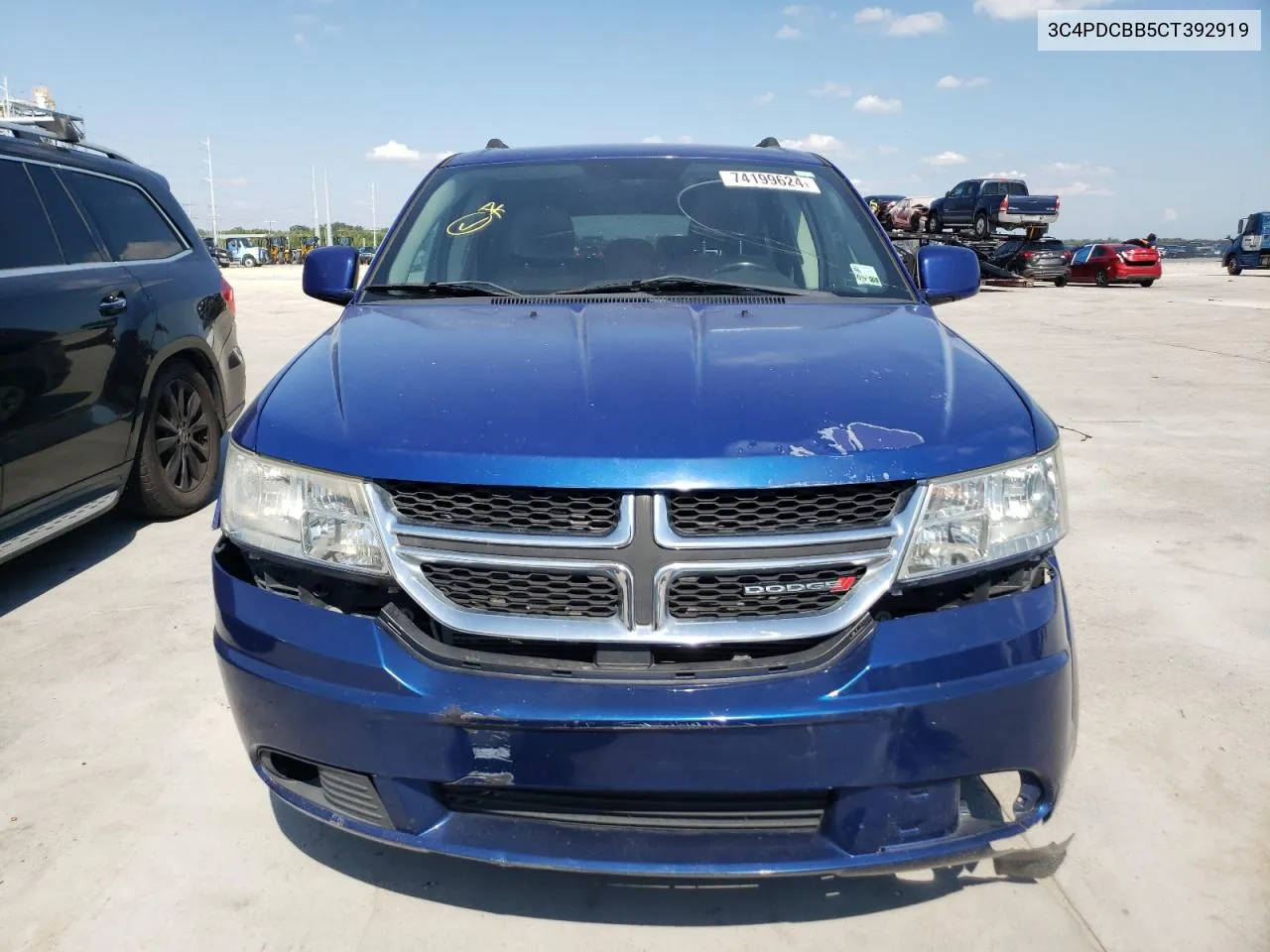 2012 Dodge Journey Sxt VIN: 3C4PDCBB5CT392919 Lot: 74199624