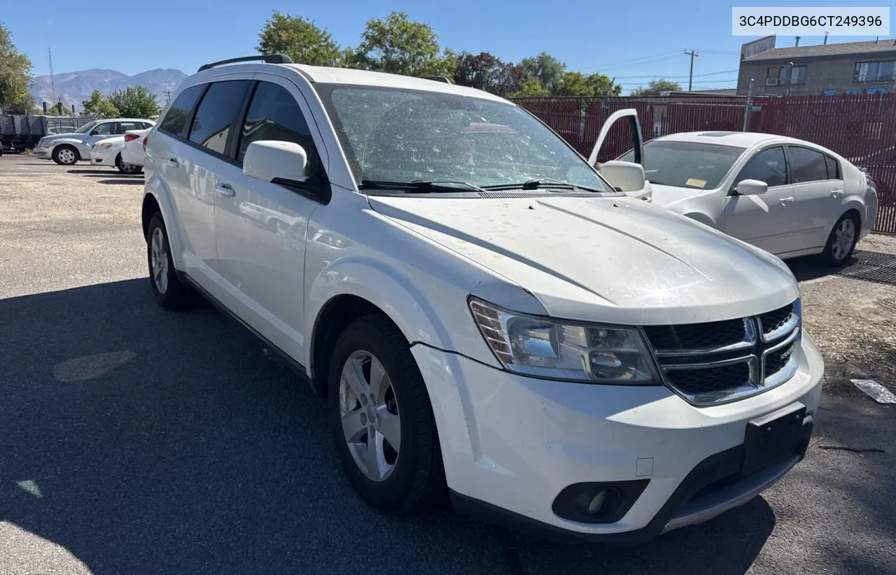 2012 Dodge Journey Sxt VIN: 3C4PDDBG6CT249396 Lot: 74334824