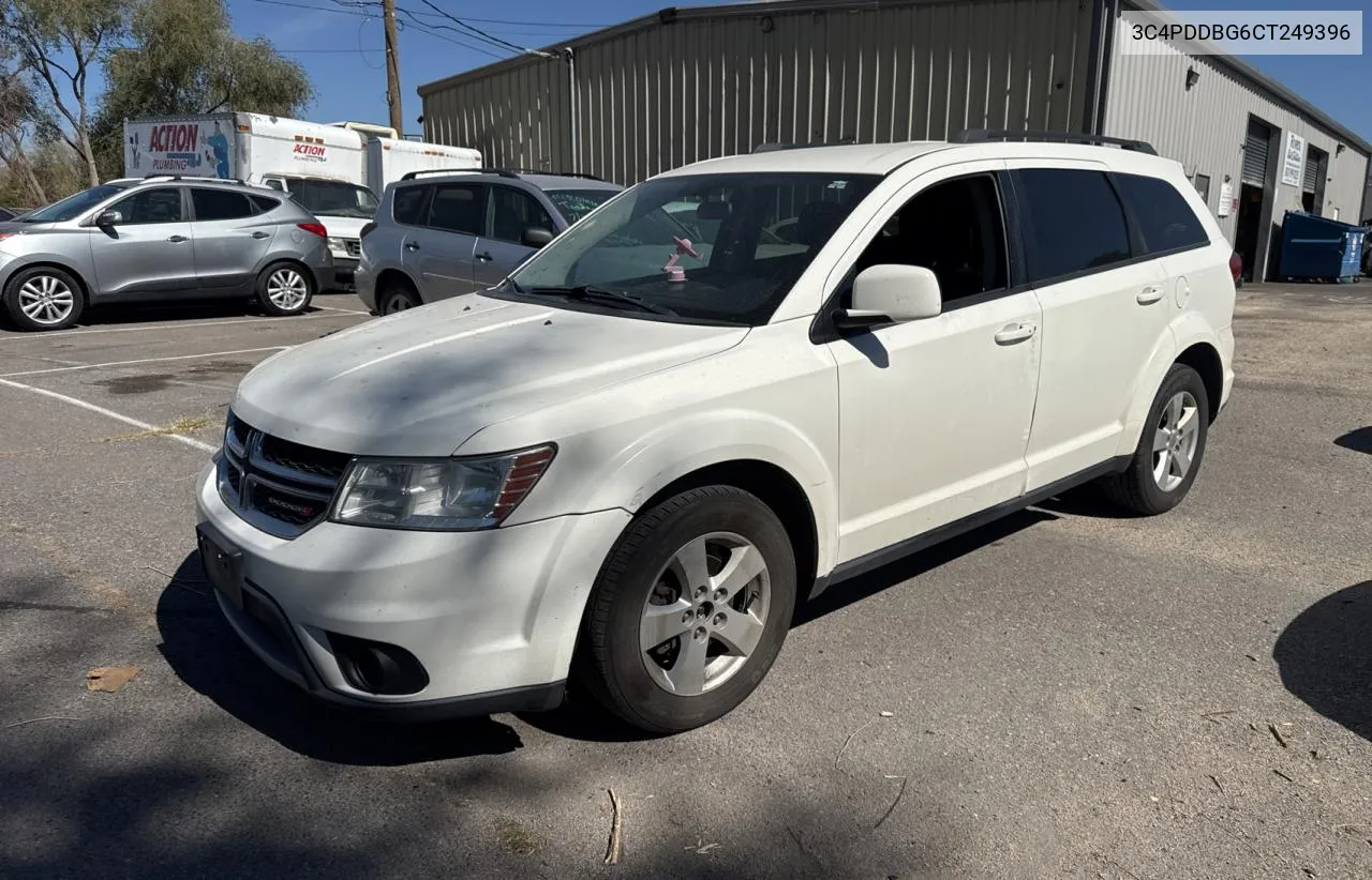 2012 Dodge Journey Sxt VIN: 3C4PDDBG6CT249396 Lot: 74334824