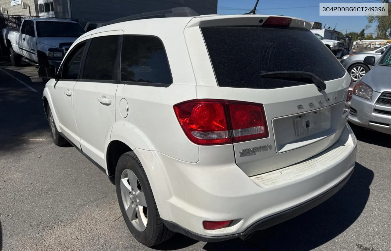 2012 Dodge Journey Sxt VIN: 3C4PDDBG6CT249396 Lot: 74334824