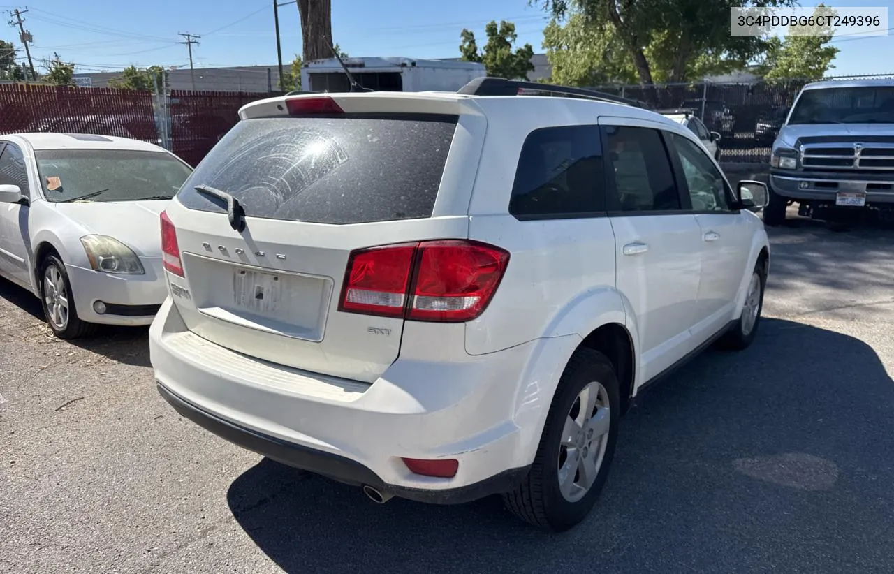 2012 Dodge Journey Sxt VIN: 3C4PDDBG6CT249396 Lot: 74334824