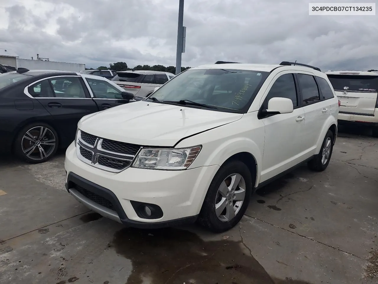 2012 Dodge Journey Sxt VIN: 3C4PDCBG7CT134235 Lot: 74998884