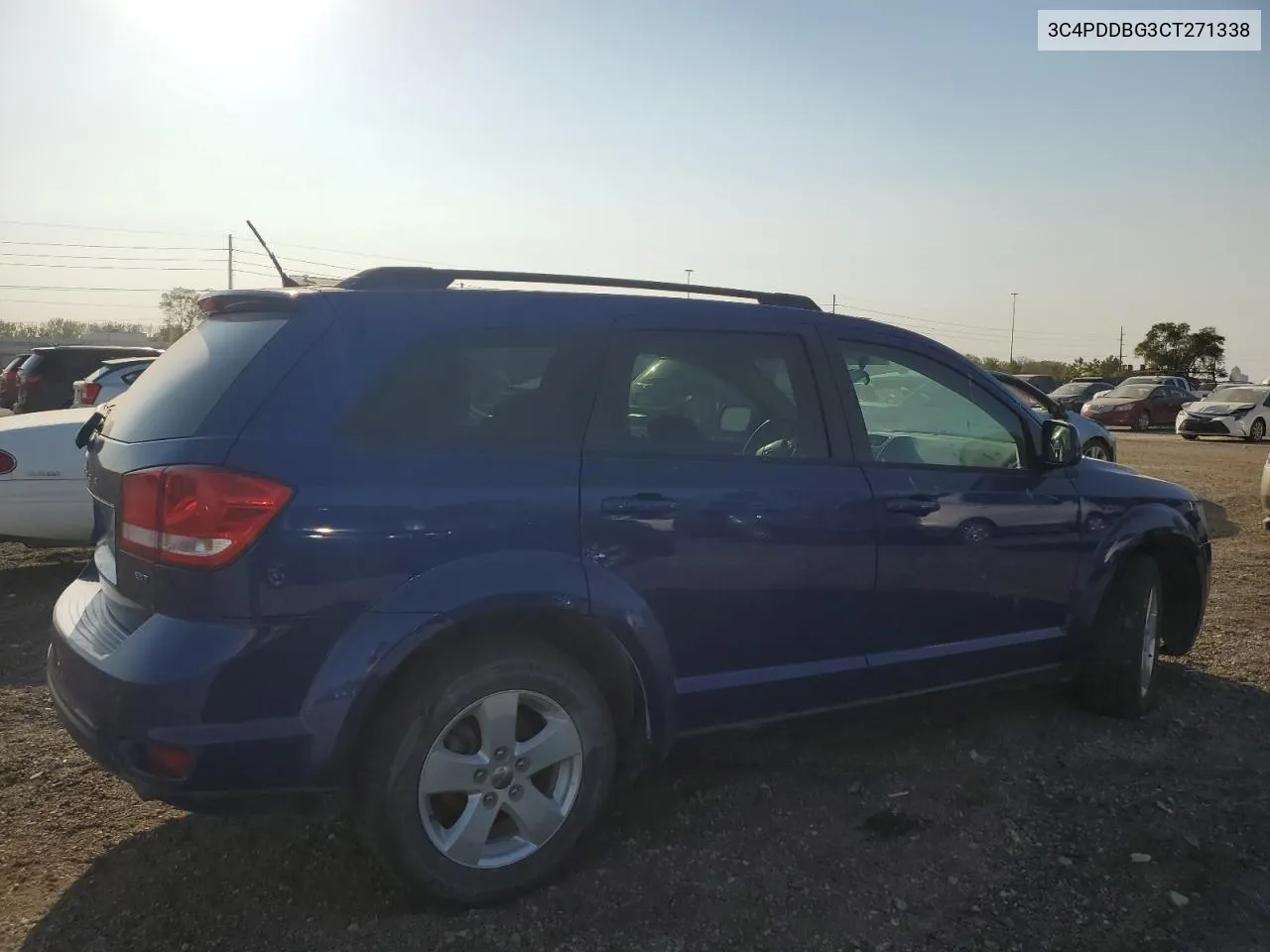 2012 Dodge Journey Sxt VIN: 3C4PDDBG3CT271338 Lot: 75176504